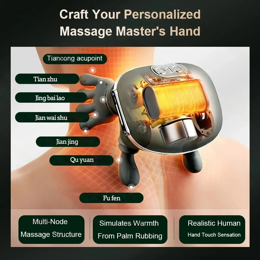 Electric Neck and Shoulder Massager with Strap Design